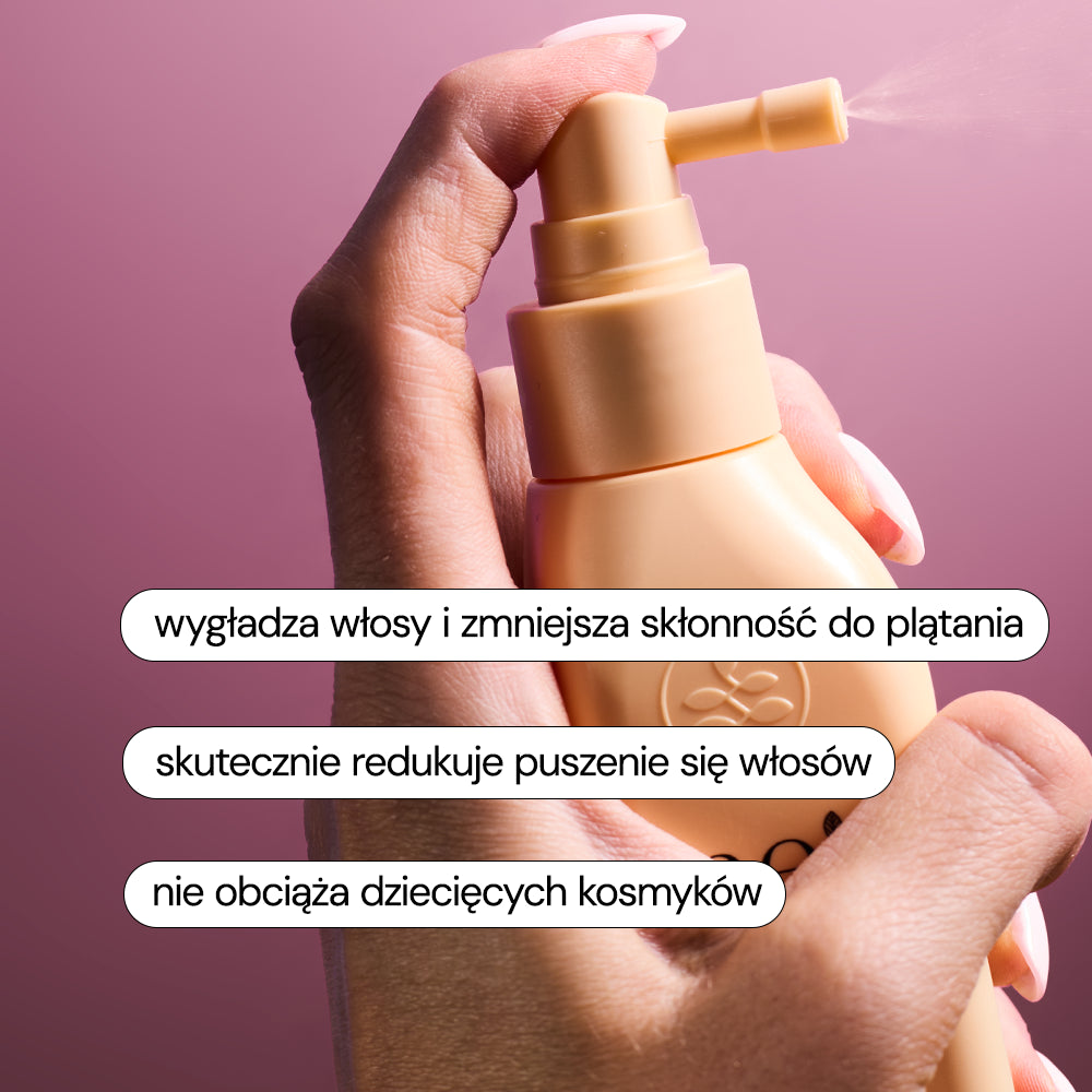 Baby mgiełka ułatwiająca rozczesywanie włosów