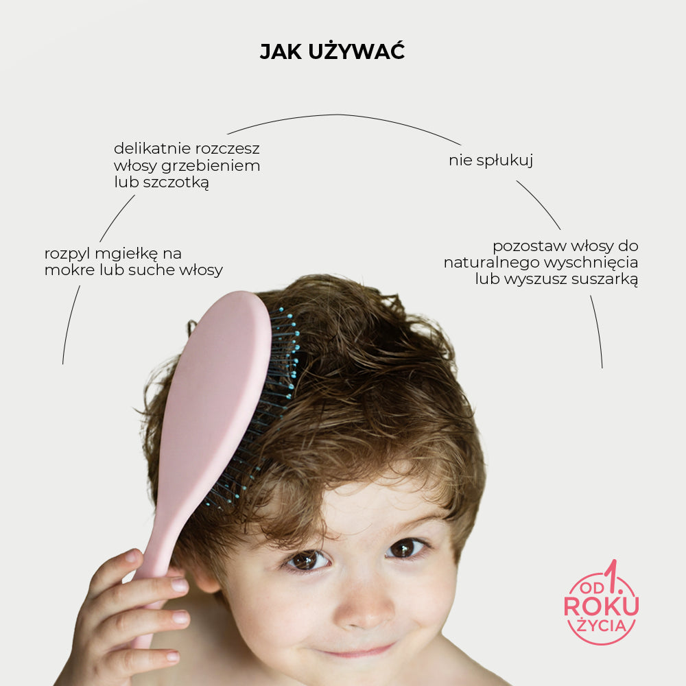 Baby mgiełka ułatwiająca rozczesywanie włosów
