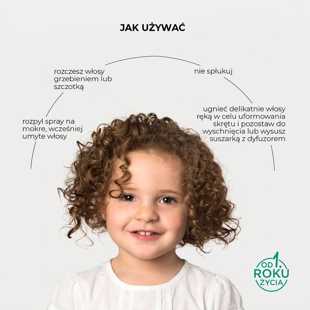 Baby spray podkreślający skręt włosów