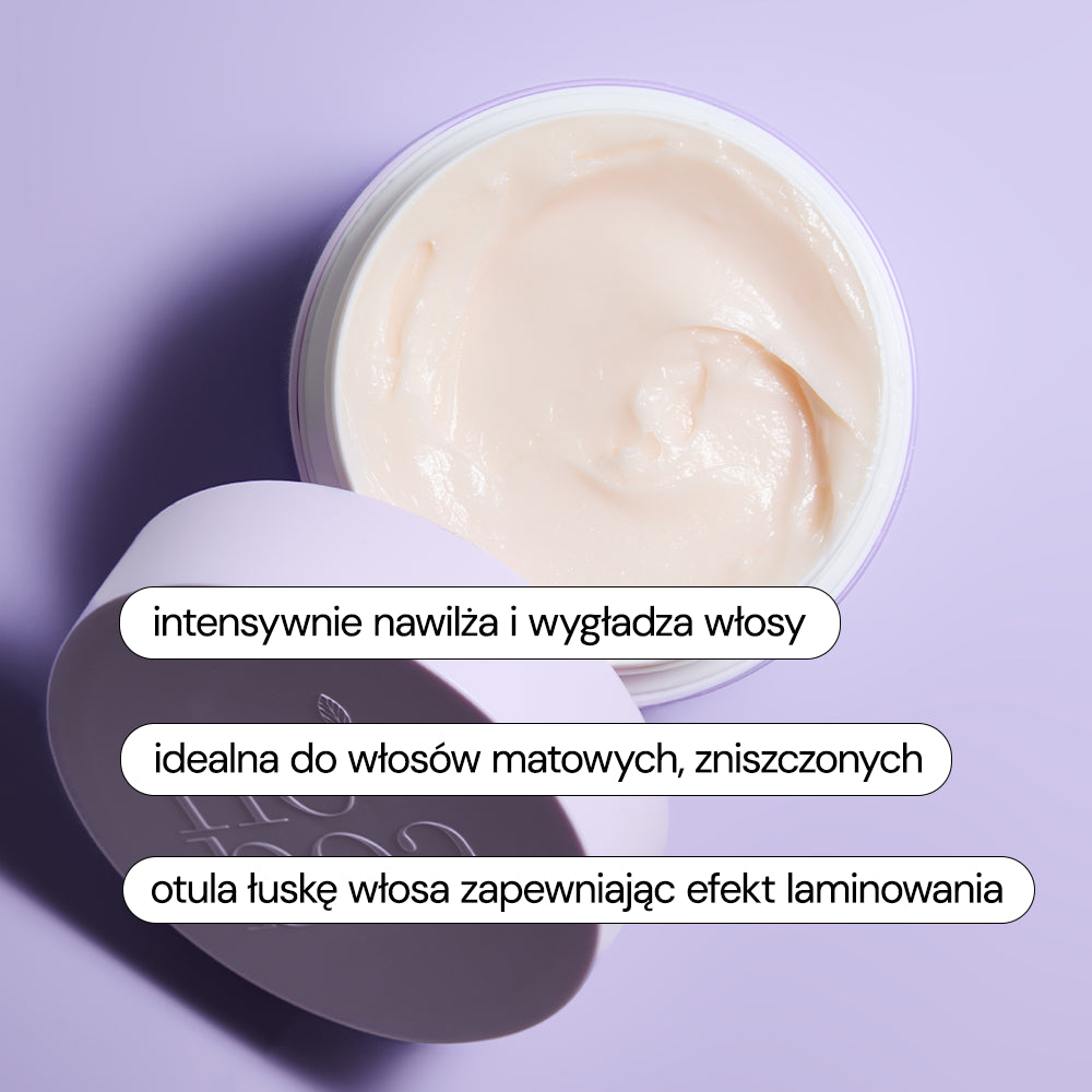 GLOSSY HAIR Maska do laminacji włosów wygładzająca PL