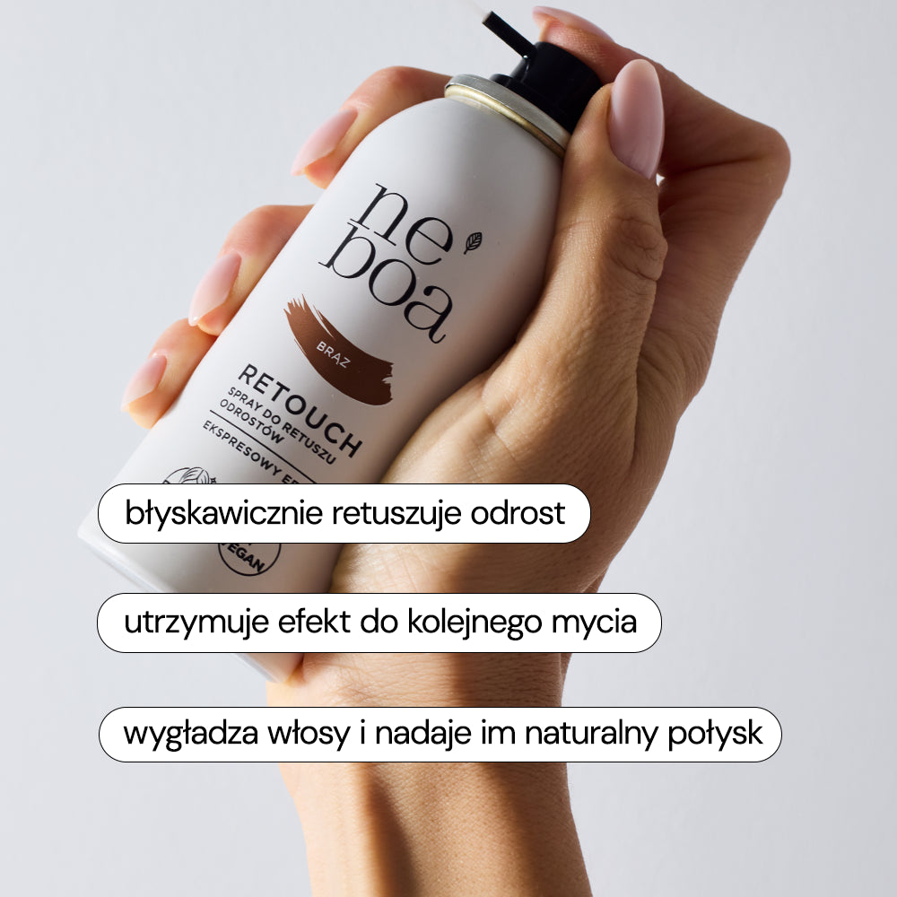 Retouch spray do retuszu odrostów Brąz